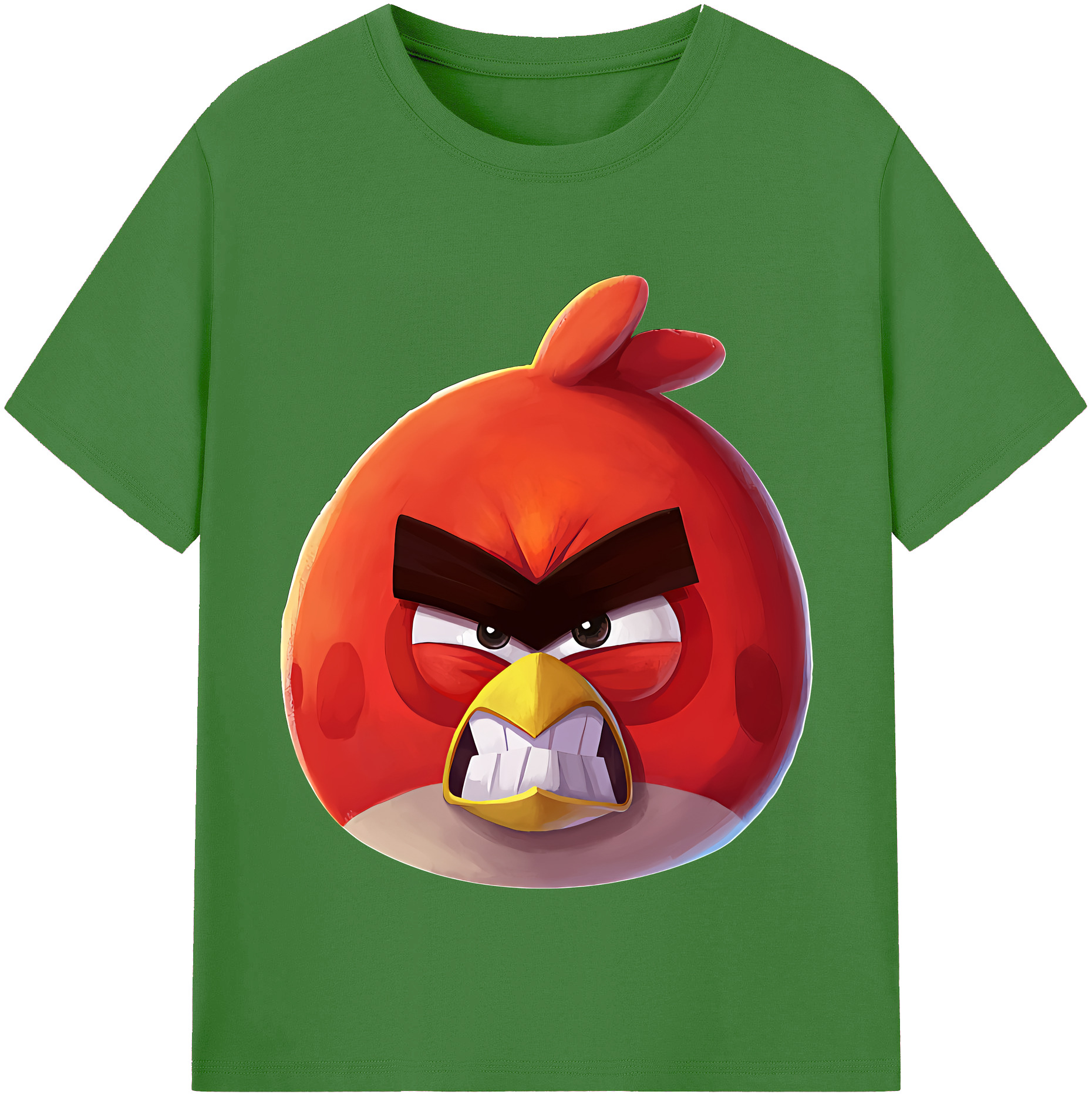（画像用） Angry Birds アングリーバード レディースカジュアルプリントTシャツ（綿100％）